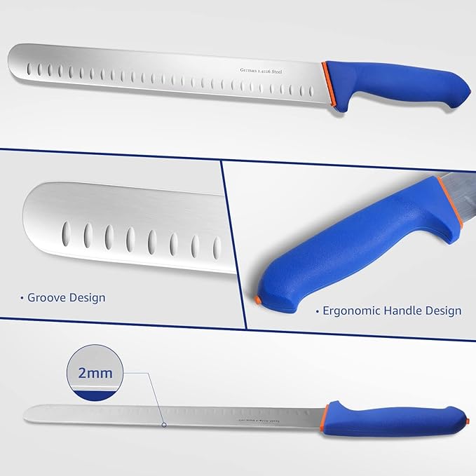 DRAGON RIOT Carving Knife Set for Meat 12 Inche Meat Slicing Knife and Boning