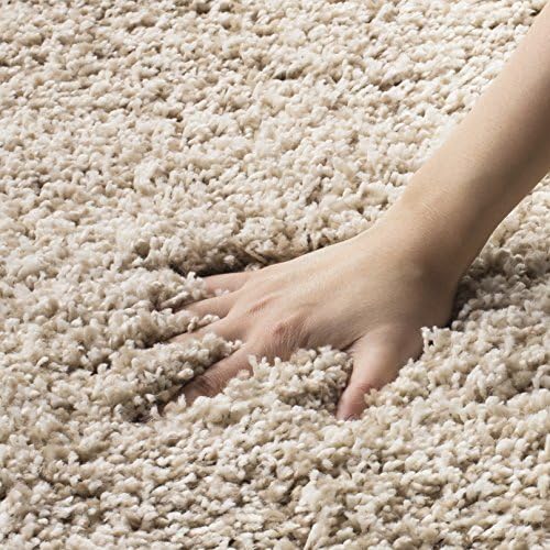 SAFAVIEH California Shag Collection Area Rug - 6'7" Square, Beige, N...