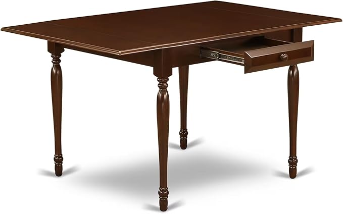 East West Furniture MZDA5-MAH-C 5 Piece Kitchen Table Set for 4 Includes a Re...