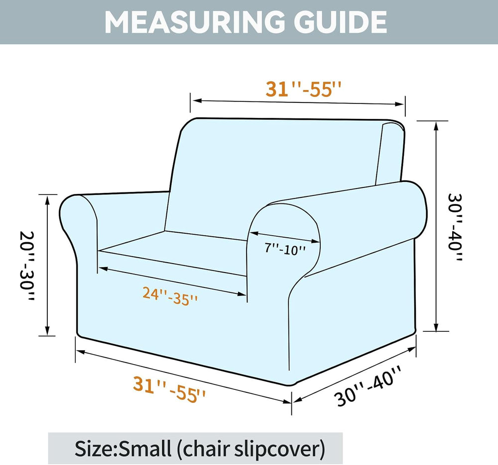 LURKA Stretch Chair Cover for Sofa, 1 Piece Armchair Slipcover, Pink