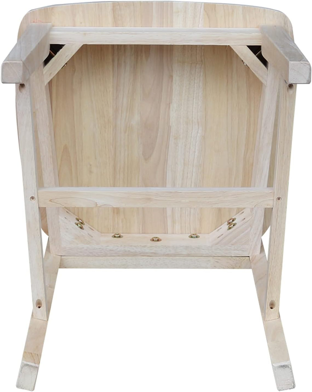 IC International Concepts Mission Armless Solid Wood Chairs, Unfinished