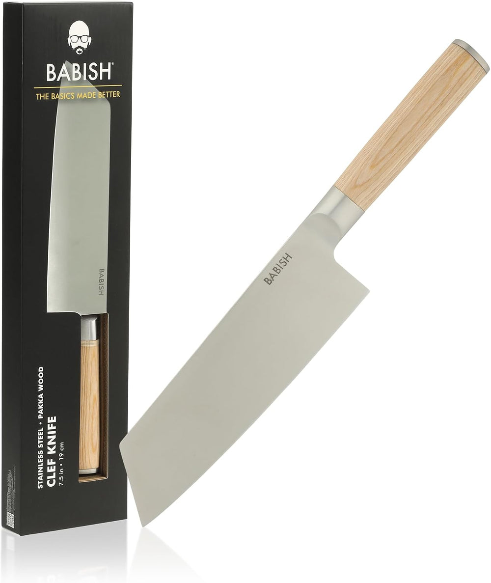 Babish 7.5-Inch Clef Knife – High-Carbon 1.4116 German Steel Kitchen Knife