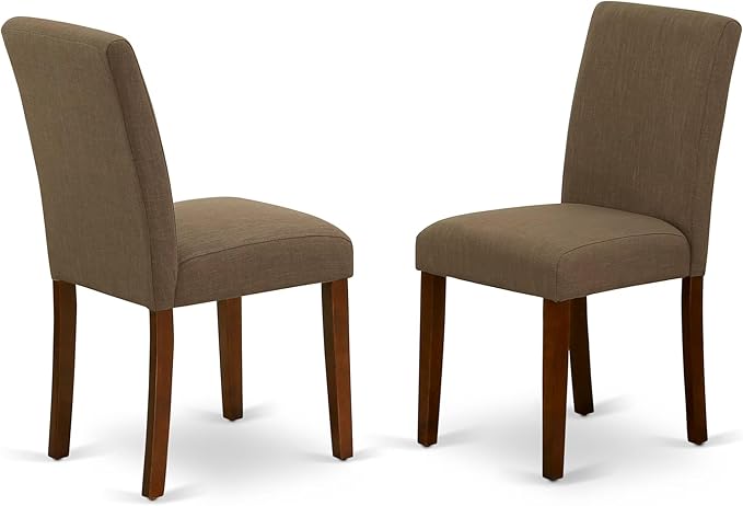 East West Furniture DUAB5-MAH-18 5 Piece Dining Set Includes a Rectangle Dini...