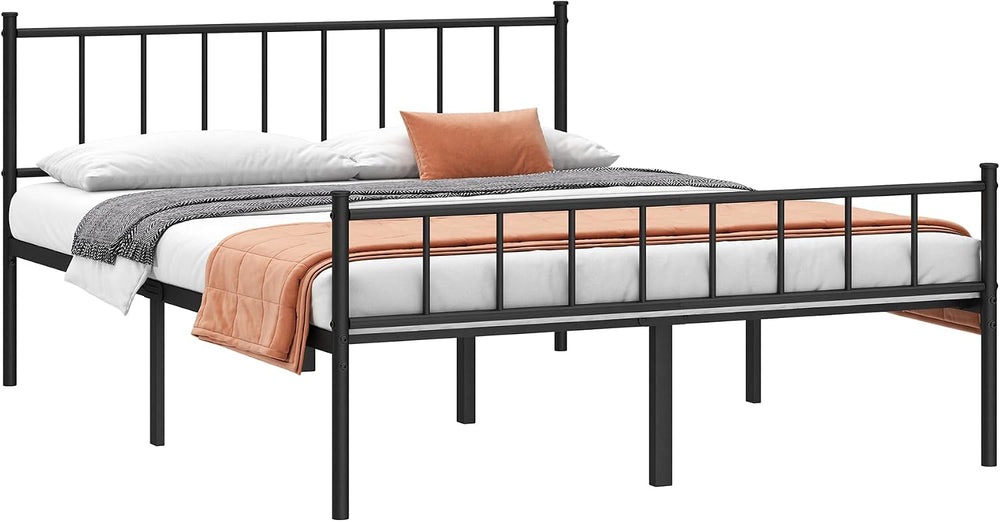 DIIYIV Full Metal Bed Frame,Steel Slat Support,Noise Free,Easy Assembly