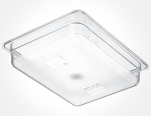 CURTA 6-Pack 1/2 Size 2.5" Deep NSF Polycarbonate Food Pans | Dishwasher...