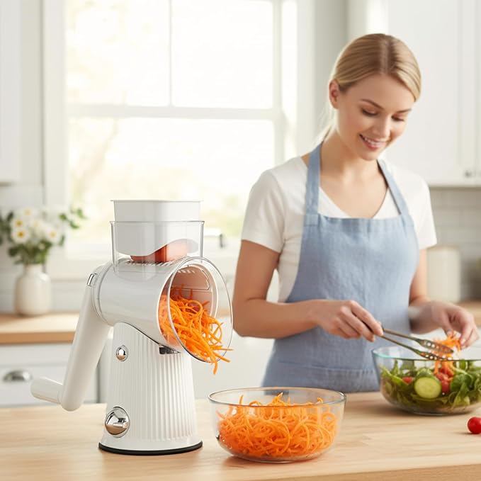 Rotary Cheese Grater with Handle