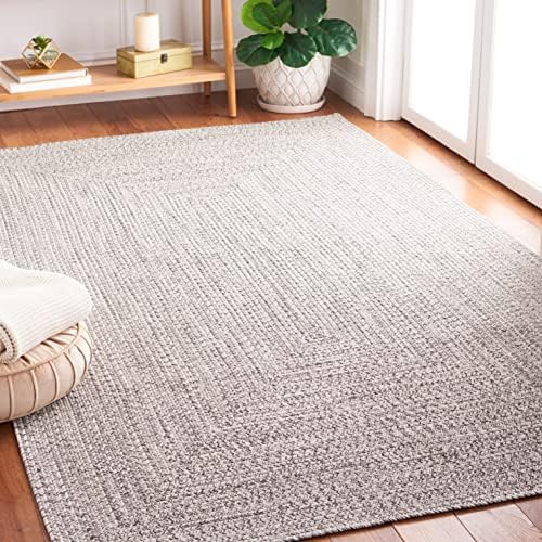 SAFAVIEH Braided Area Rug 5x8, Braided Grey & Ivory BRA201F