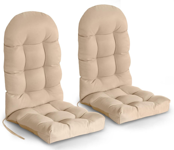 GREENVINES Adirondack Chair Cushions Set of 2, Polyester, Beige