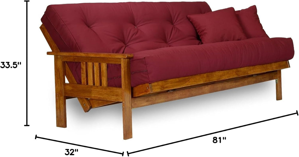Nirvana Futons Stanford Wood Futon Frame - Queen Size (Frame Only), Transform...
