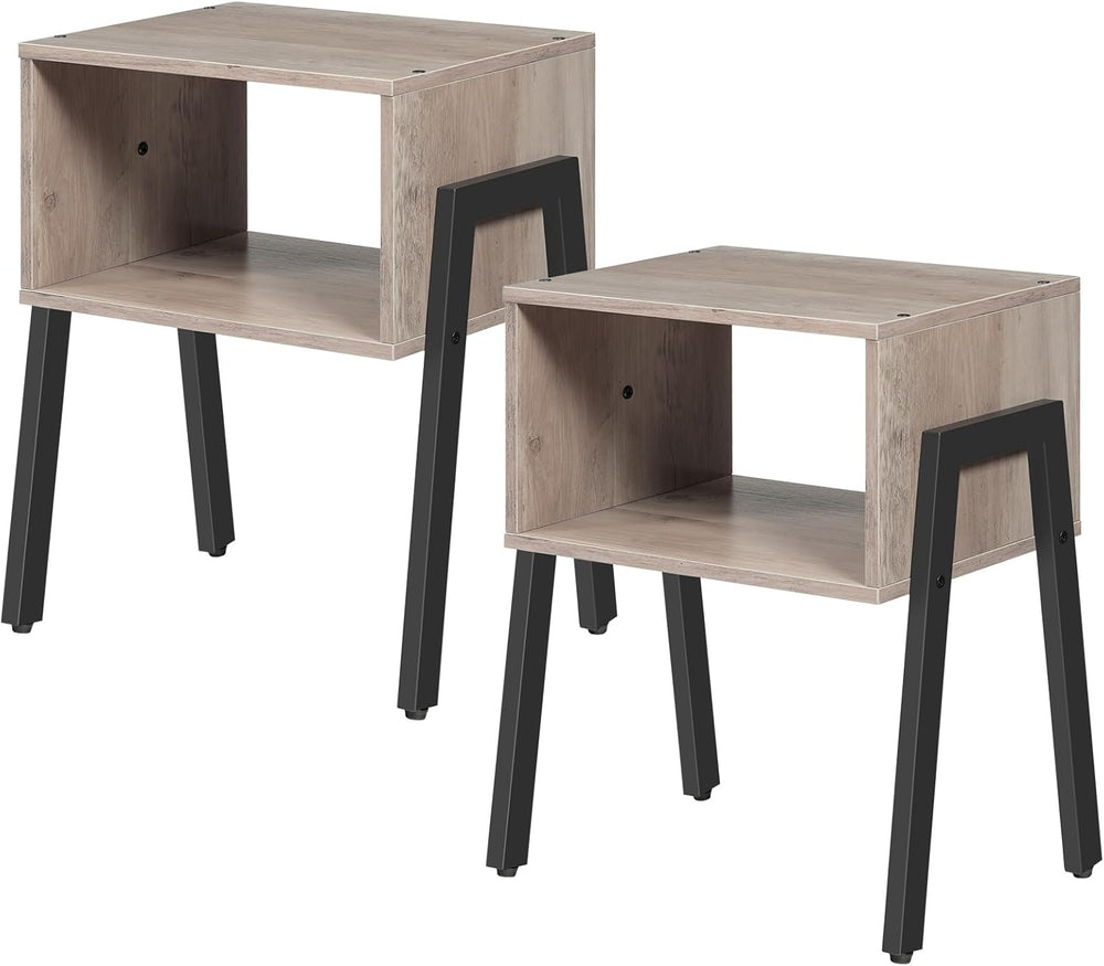 HOOBRO Small Nightstands Set of 2, Stackable End Tables, Side Tables, Bedside...