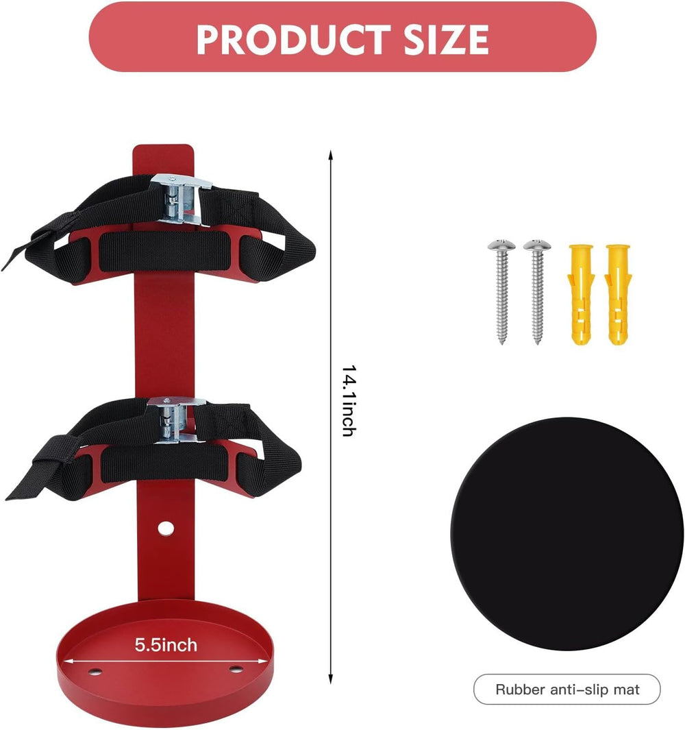 Fire Extinguisher Mount,Metal Bracket red 1pcs