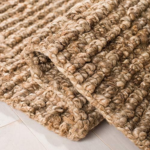SAFAVIEH Natural Fiber Area Rug 6x9, Jute Knotted Natural NF447A