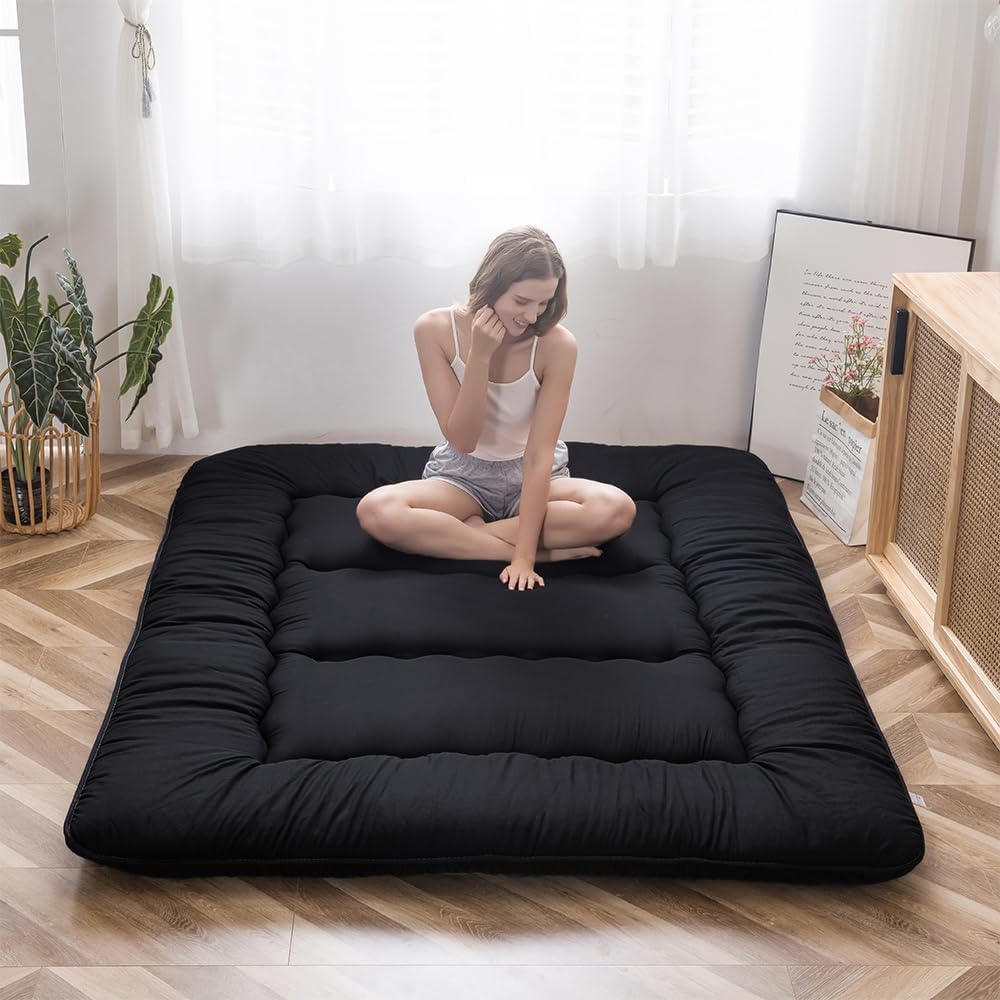 MAXYOYO Japanese Floor Mattress 4" Thick Full Size Foldable Futon Mattress