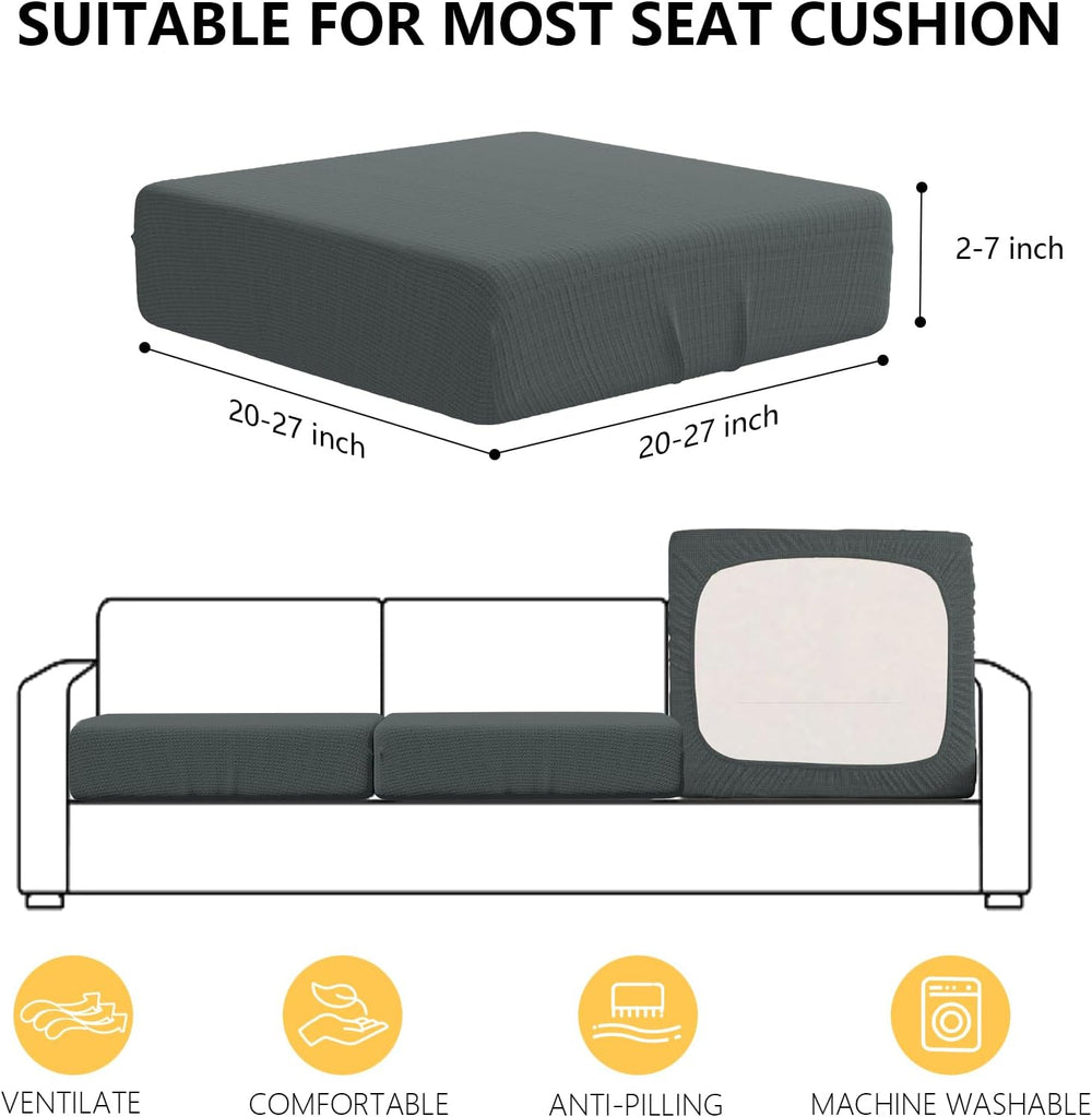 Outdoor Cushion Covers Only, 20-27 inch Universal Fit