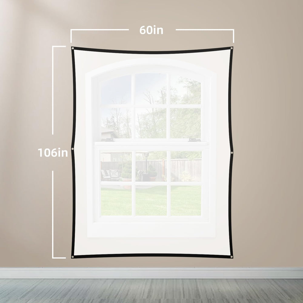 60" x 106" Holographic Rear Projection Screen, with Mounting Foldab...