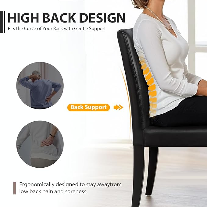 FDW Dining Chairs Set of 4,Dining Room Chairs,Side PU Cushion Chairs with Wat...