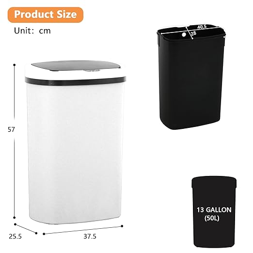 13 Gallon/50 L Kitchen Trash Can