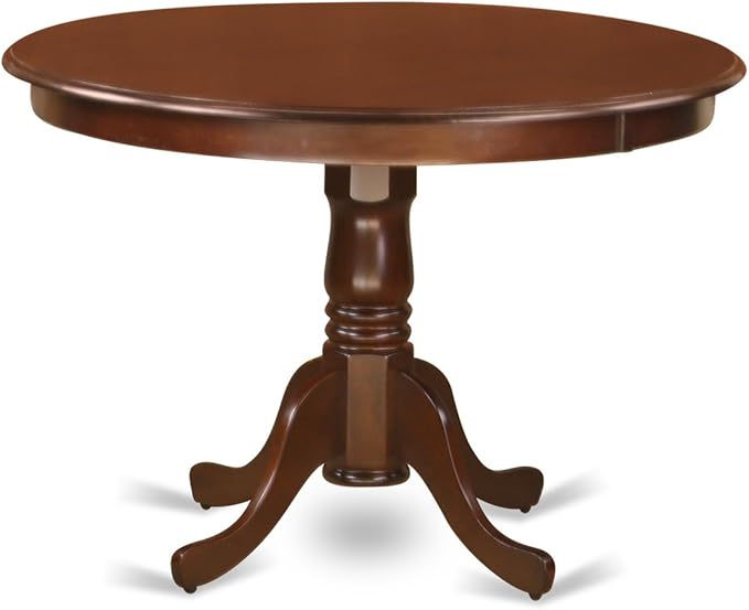 East West Furniture HLCA3-MAH-LC 3 Piece Kitchen Table Set for Small Spaces C...
