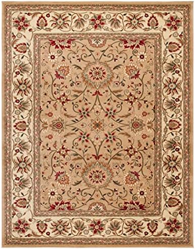 SAFAVIEH Lyndhurst Area Rug 8x10 Large, Beige & Ivory LNH212D