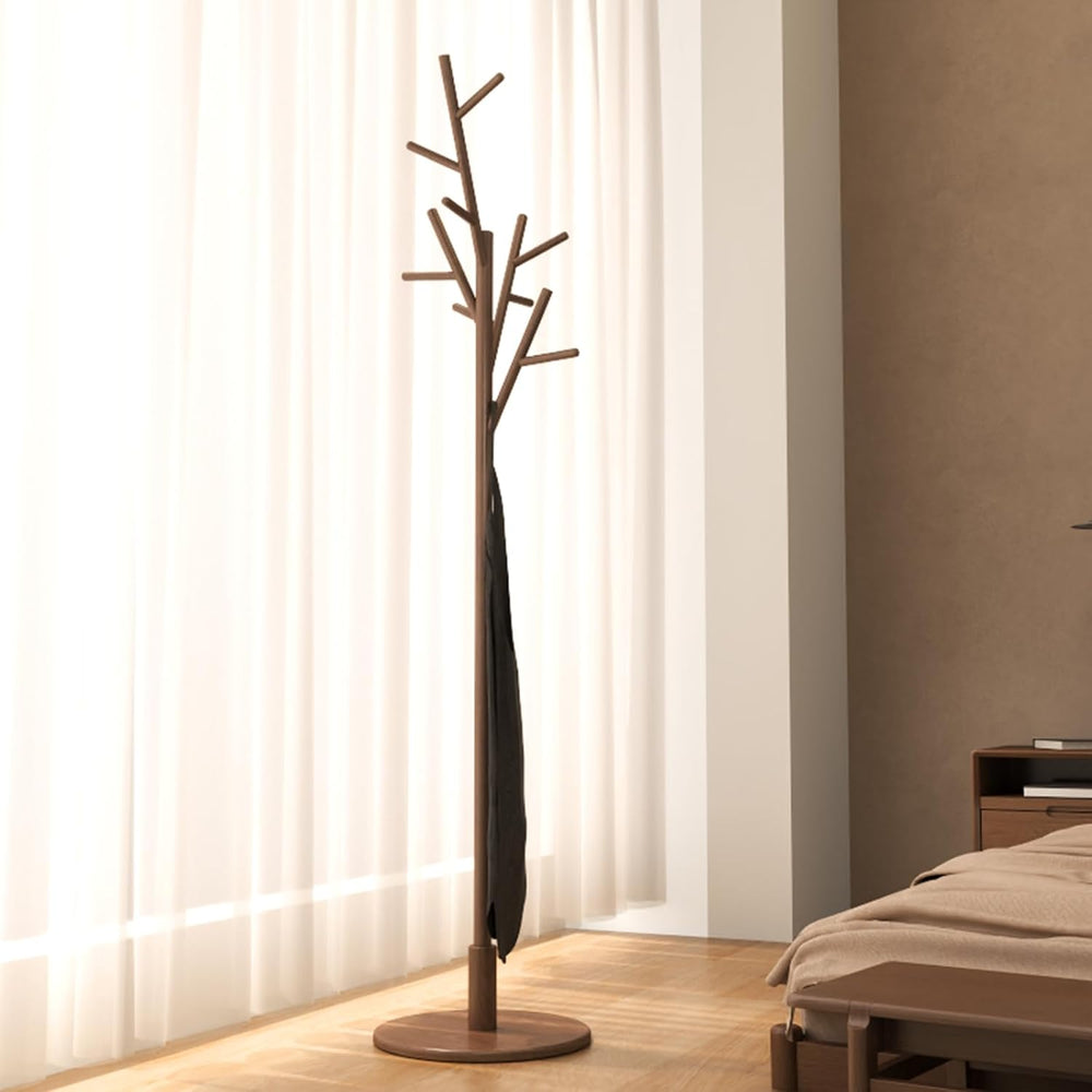 Muwuele Coat Rack, Solid Wood Coat Rack Freestanding With 12 Hooks, Coat Tree...