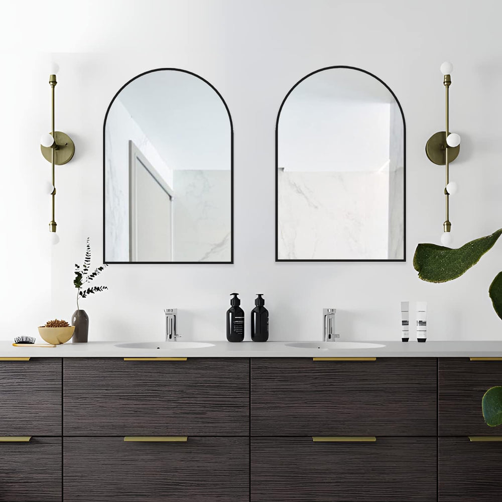 Wall Mounted Mirror, Arched Wall Mirror for Bathroom, 20"x30" Arch ...