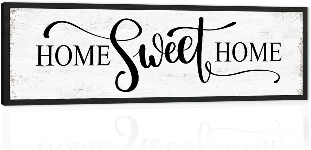 Home Sweet Home Wall Decor: Modern Farmhouse Rustic Sign 12" x 40",...