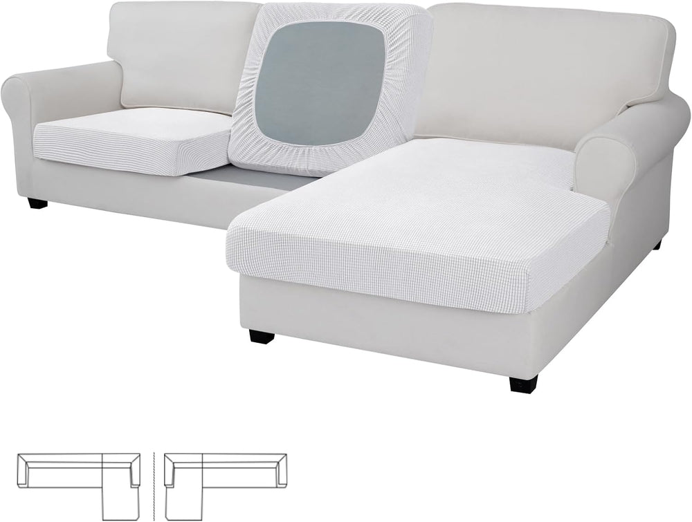 Easy-Going Stretch 3 Pieces Couch Cushion Covers