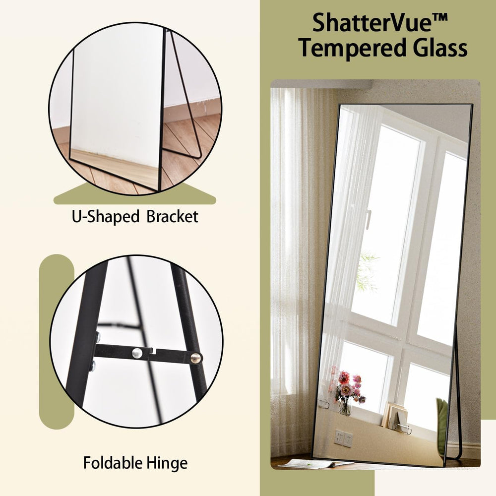 BEAUTYPEAK Full Length Mirror, 71"x26" Standing Hanging or Leaning ...