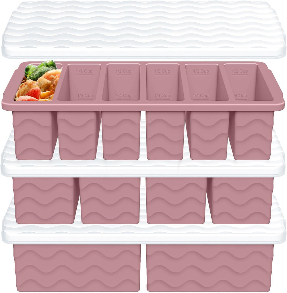 3-Pack Silicone Freezer Trays