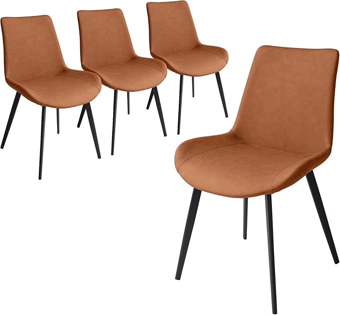 Dining Chairs Set of 4, Modern Kitchen & Dining Room Chairs, Upholstered ...