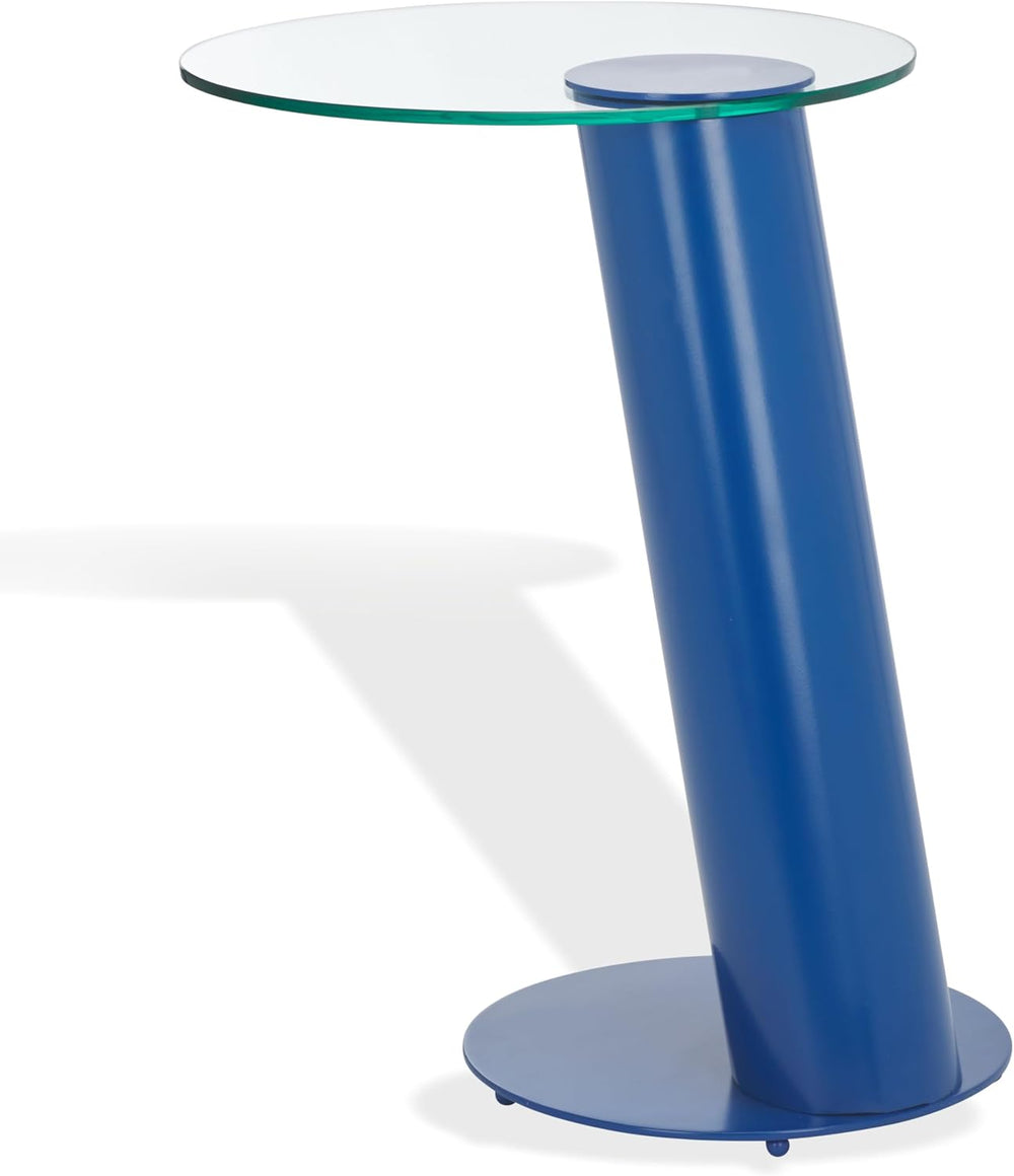 SAFAVIEH Couture Collection - Richardson Blue Metal Accent Table, Sculptural ...