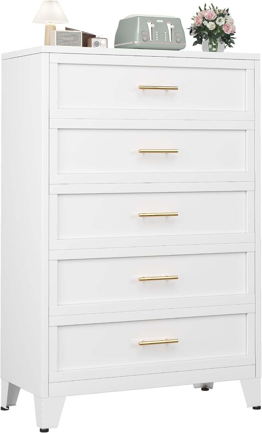 Ckzbx Metal Dresser Under Desk Metal Filing Cabinets, 53.54" H Drawer Ch...