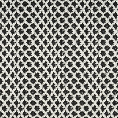 Nourison Home Courtyard Black White 9' x 12' Area Rug - Easy Clean, N...