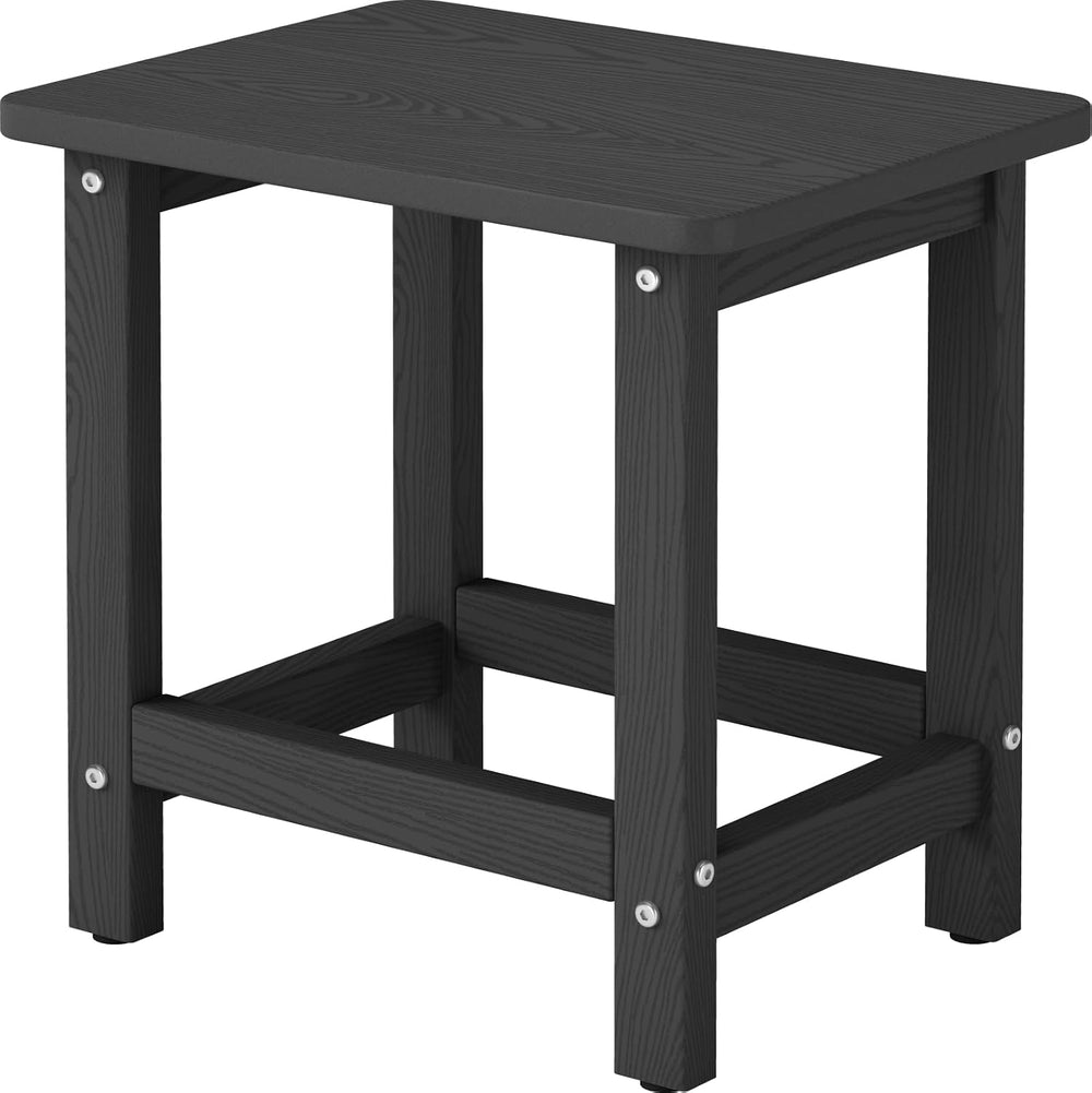 Weatherproof Outdoor Side Table, HDPE Small Outdoor Table for Adirondack, 16....