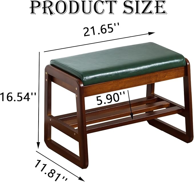 latifolia Shoe Rack Bench, Entryway Shoe Bench with Cushion, Flip-Open Storag...