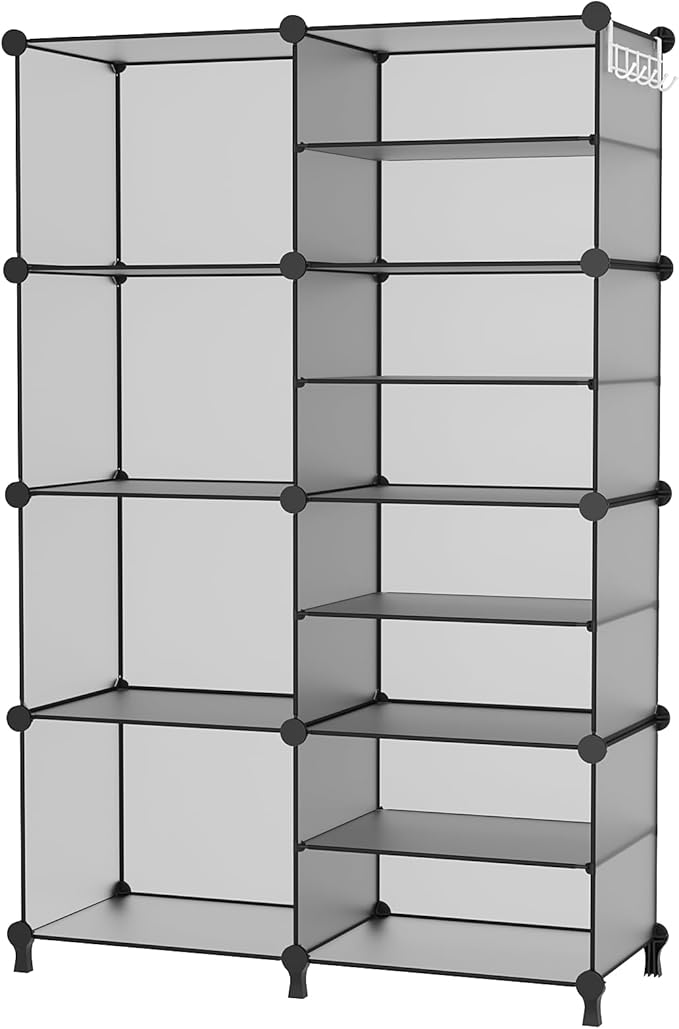 AWTATOS Closet Organizer 8 Cube Storage Shelves Clothes Organizers Stackable