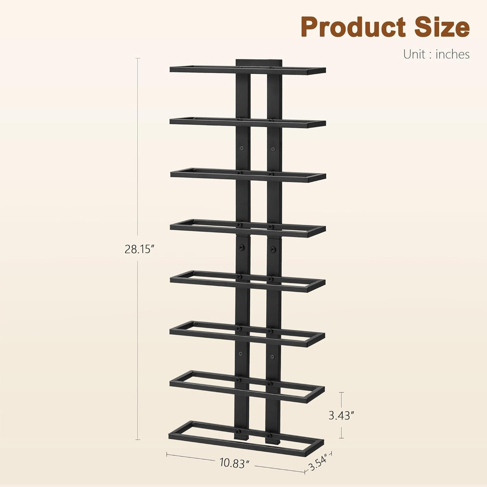 Hoctieon 8 Tier Wall Mount Wine Rack, Wall Racks for Wine Bottles Display and...