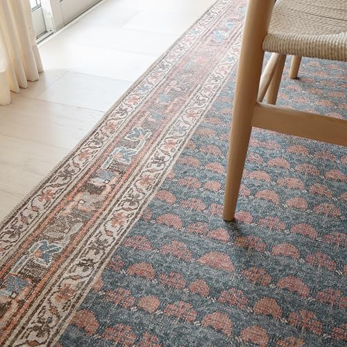 Knot Again 5' x 8' Blue Area Rug - Persian-Inspired Design