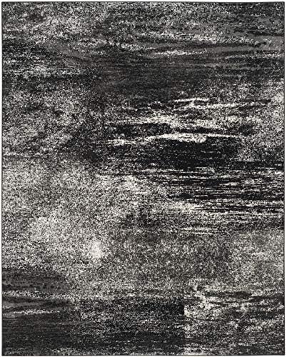 SAFAVIEH Adirondack Area Rug 8'x10', Modern Silver & Black ADR112A