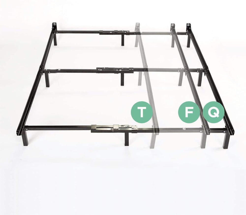 ZINUS Compack Metal Adjustable Bed Frame / 7 Inch Support Bed Frame for Box S...