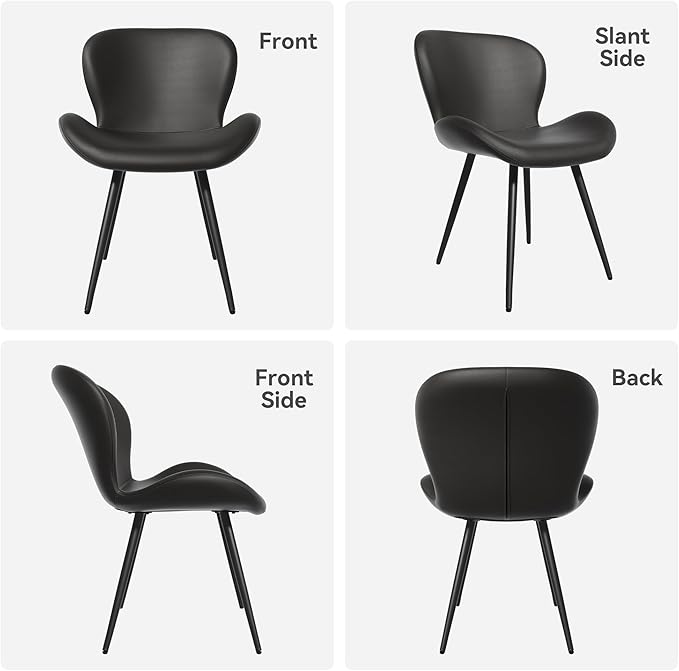 Nalupatio Dining Chairs Set of 4, Modern Dining Room Chairs Comfy Backrest Th...