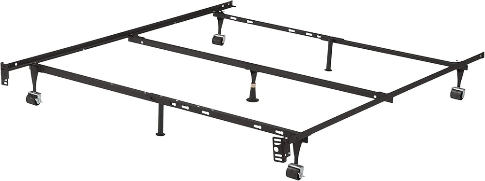 Kings Brand Furniture 7-Leg Heavy Duty Adjustable Metal Bed Frame โ Queen/Ful...