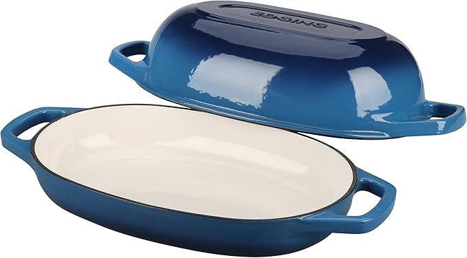 EDGING CASTING Enameled Cast Iron Oval Dutch Oven Pot