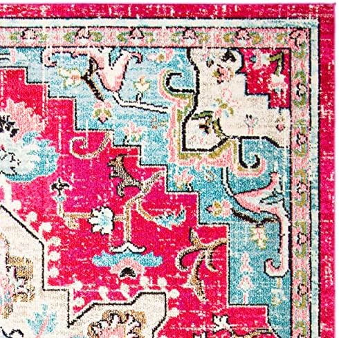 SAFAVIEH Madison Area Rug 8'x10', Traditional Fuchsia & Blue MAD473A