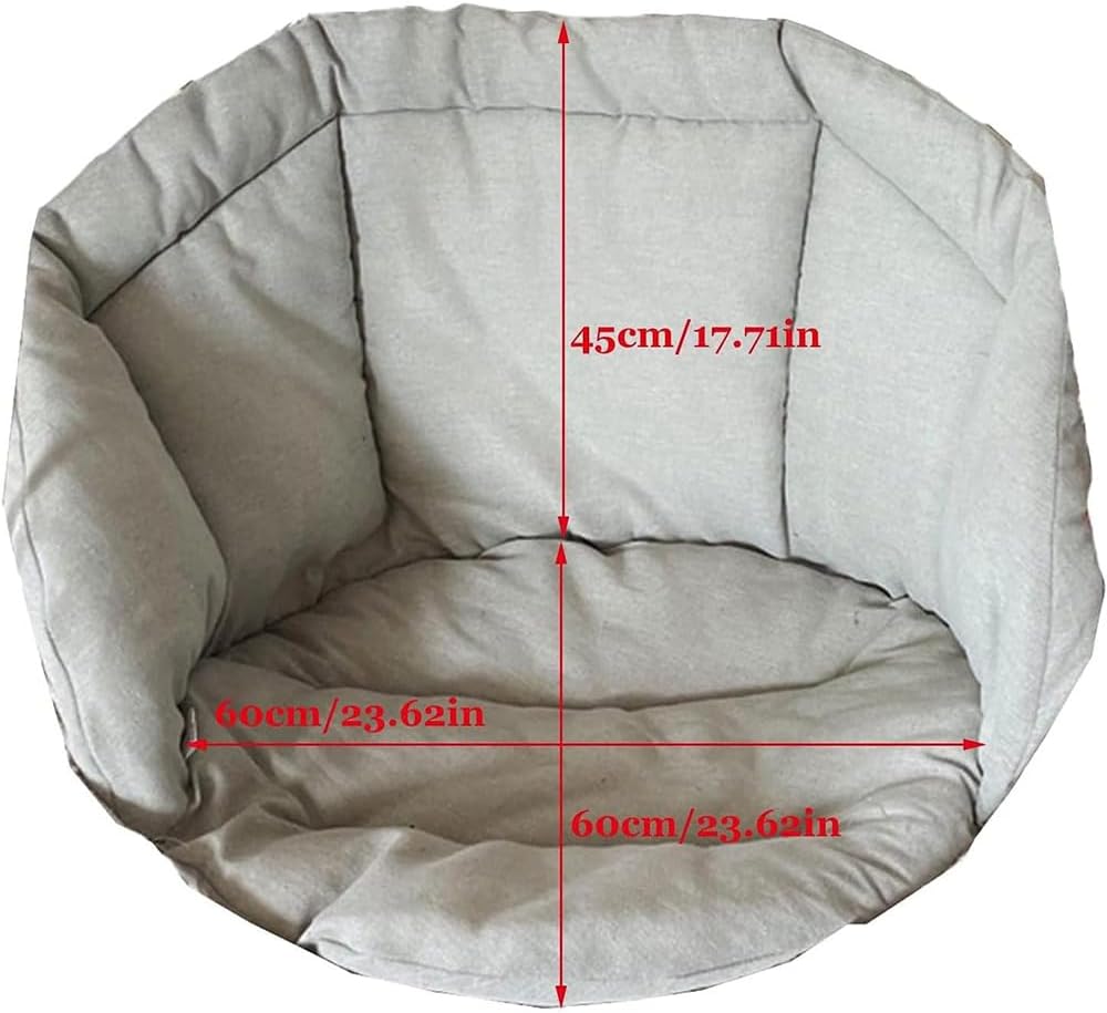 Hammock Chair Cushion, Hanging Basket Egg Chair Cushion Round Seat Thick Nest...