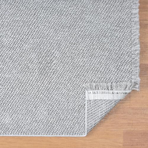 LUXE WEAVERS Machine-Woven Stain-Resistant Area Rug Gray 6x9