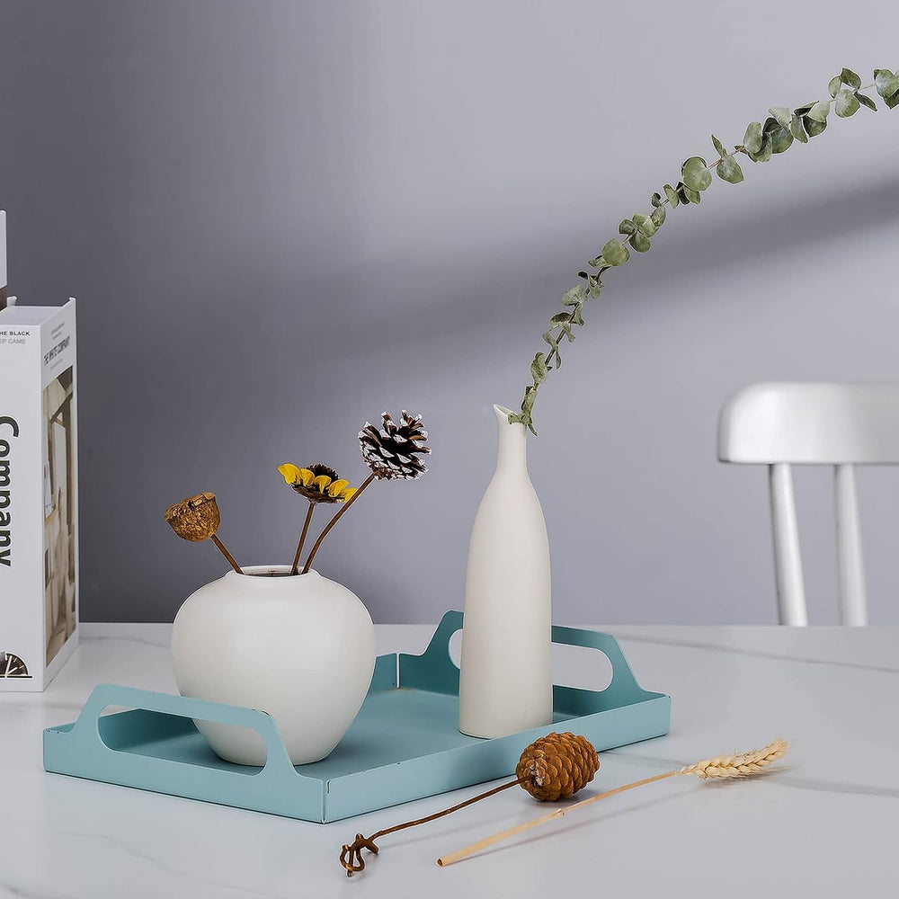 Ceramic Vase Set of 3, Minimalist Flower Vase for Rustic, Modern Farmhouse, L...