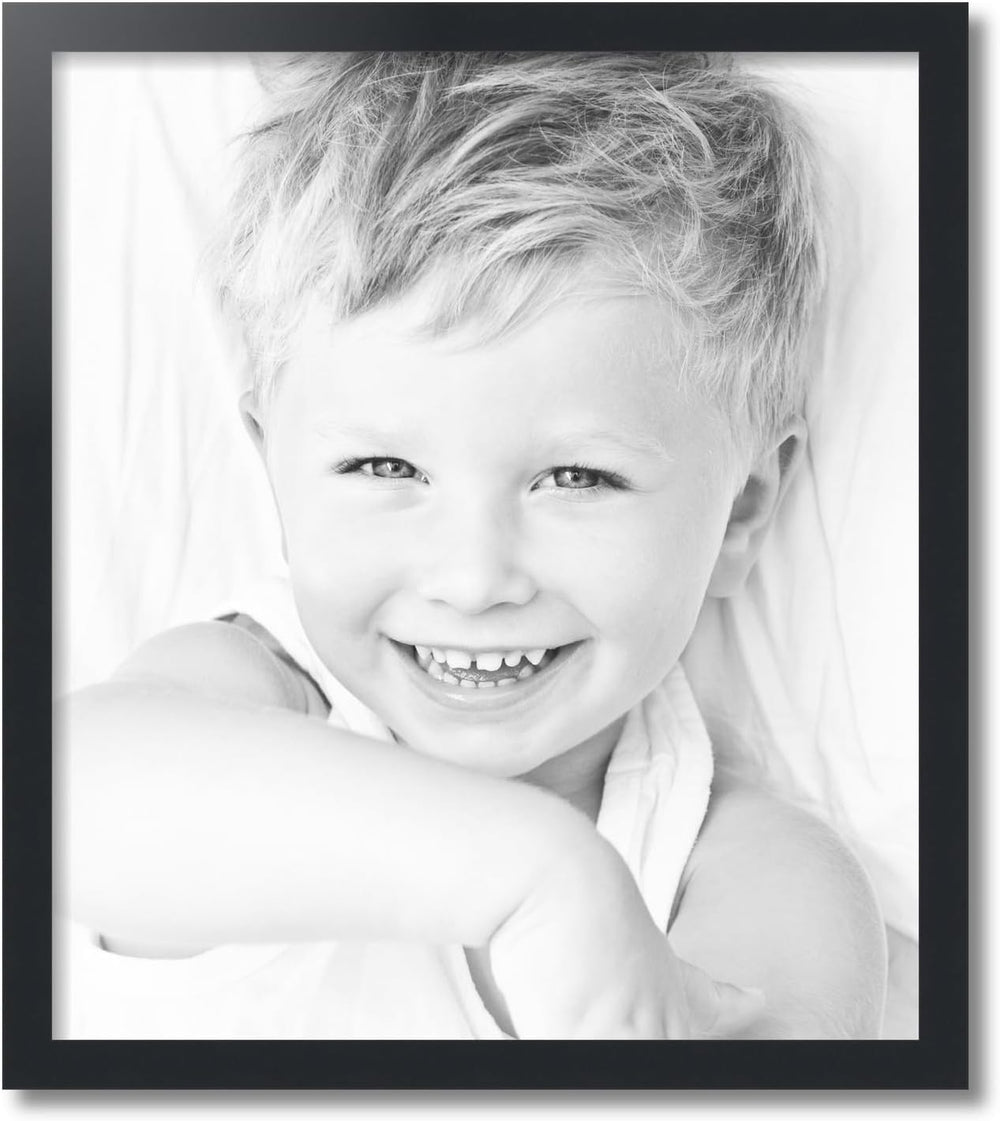 ArtToFrames 22x25 Inch Black Picture Frame, This 1.2500 Inch Custom Poster Fr...
