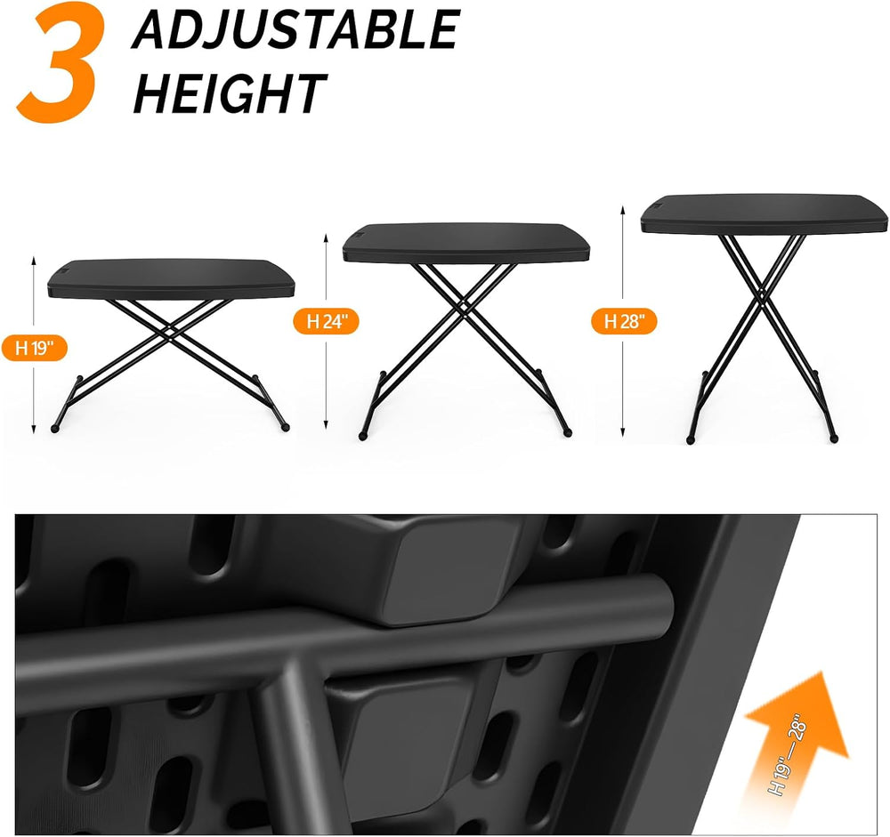 VINGLI 30" Small Folding Table Portable, Laptop TV Tray, Camping Table |...