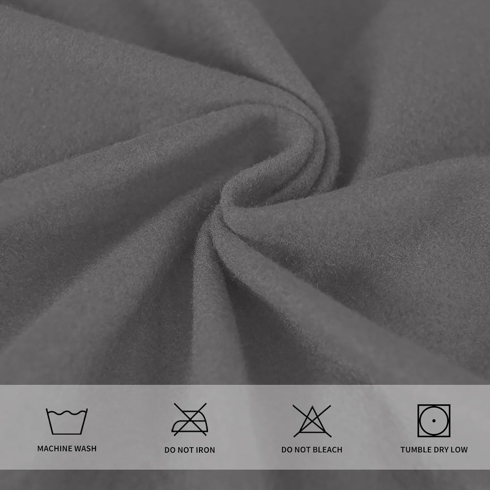 Easy-Going 3 Pieces Stretch Chair Couch Cover, Small, Light Grey